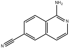 1-氨基异喹啉-6-甲腈 结构式