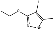 3-Ethoxy-4-iodo-5-methyl-1H-pyrazole 结构式