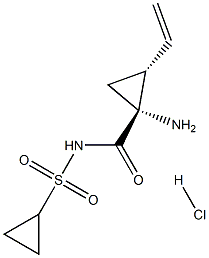 (1R,2R)-1-氨基-N-(环丙基磺酰基)-2-乙烯基环丙烷甲酰胺盐酸盐 结构式