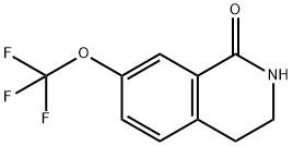 7-(三氟甲氧基)-1,2,3,4-四氢异喹啉-1-酮 结构式