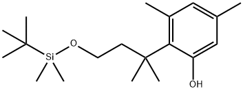 2-(4-(tert-butyldimethylsilyloxy)-2-methylbutan-2-yl)-3,5-dimethylphenol 结构式