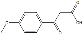 3-(4-甲氧基苯基)-3-氧代丙酸 结构式