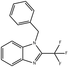 1-Benzyl-2-(trifluoromethyl)benzimidazole 结构式