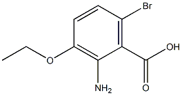 2-氨基-6-溴-3-乙氧基苯甲酸 结构式