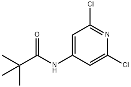 N-(2,6-二氯吡啶-4-基)新戊酰胺 结构式