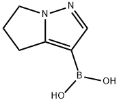 (5,6-二氢-4H-吡咯并[1,2-B]吡唑-3-基)硼酸 结构式