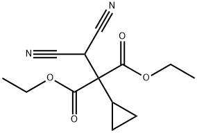 1,3-diethyl 2-cyclopropyl-2-(dicyanomethyl)propanedioate 结构式