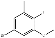 5-溴-2-氟-1-甲氧基-3-甲基苯 结构式