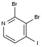 2,3-二溴-4-碘吡啶 结构式