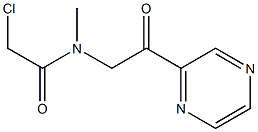 2-Chloro-N-methyl-N-(2-oxo-2-pyrazin-2-yl-ethyl)-acetamide 结构式