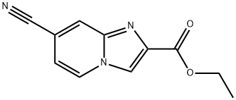 7-Cyano-imidazo[1,2-a]pyridine-2-carboxylic acid ethyl ester 结构式