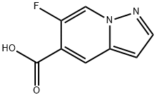 6-氟吡唑并[1,5-A]吡啶-5-羧酸 结构式