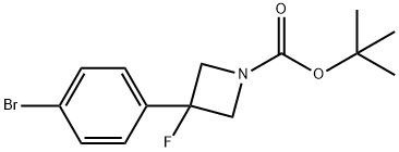 1-Boc-3-(4-bromophenyl)-3-fluoroazetidine 结构式