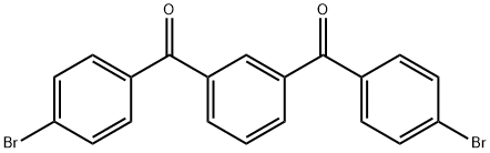 1,3-双(4-溴苯甲酰基)苯 结构式