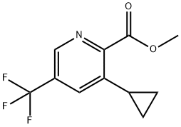 2-环丙基-4-三氟甲基苯甲酸甲酯 结构式