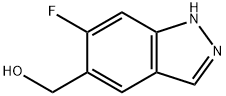 (6-fluoro-1H-indazol-5-yl)methanol 结构式