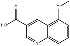 5-甲氧基喹啉-3-羧酸 结构式