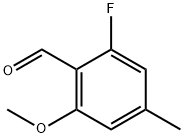 2-氟-6-甲氧基-4-甲基苯甲醛 结构式