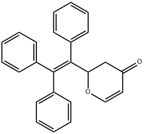 2-(1,2,2-Triphenylvinyl)-2H-pyran-4(3H)-one 结构式