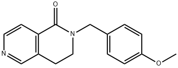 2-(4-Methoxybenzyl)-3,4-dihydro-2,6-naphthyridin-1(2H)-one 结构式