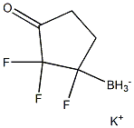 potassium trifluoro(3-oxocyclopentyl)borate 结构式