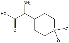 2-氨基-2-(1,1-二氧代-4-四氢噻喃基)乙酸 结构式