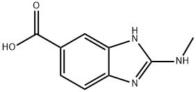 2-(甲氨基)-1H-苯并[D]咪唑-5-羧酸 结构式