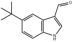 5-(叔丁基)-1H-吲哚-3-甲醛 结构式