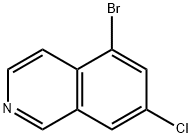 5-溴-7-氯异喹啉 结构式