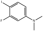 3-氟-4-碘-N,N-二甲基苯胺 结构式