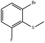 (2-溴-6-氟苯基)(甲基)硫烷 结构式