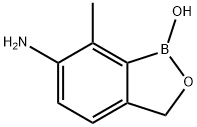 2,1-BENZOXABOROL-6-AMINE, 1,3-DIHYDRO-1-HYDROXY-7-METHYL- 结构式