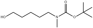 叔丁基(5-羟基戊基)(甲基)氨基甲酸酯 结构式