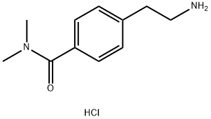 4-(2-氨基乙基)-N,N-二甲基苯甲酰胺盐酸盐 结构式