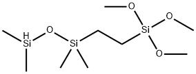 1,1,3,3-四甲基-1-[2'-(三甲氧基硅基)乙基]-二硅氧烷 结构式