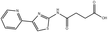 4-氧代-4-((4-(吡啶-2-基)噻唑-2-基)氨基)丁酸 结构式