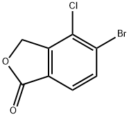 5-bromo-4-chloroisobenzofuran-1(3H)-one 结构式