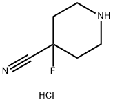 4-氰基-4氟哌啶盐酸盐 结构式