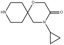 4-cyclopropyl-1-oxa-4,9-diazaspiro[5.5]undecan-3-one 结构式