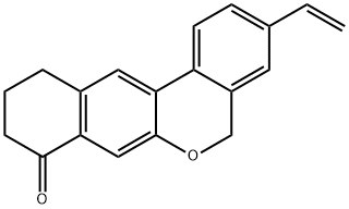 3-乙烯-10,11 -二氢5H苯并[C,G]吡喃-8(9H)-酮 结构式