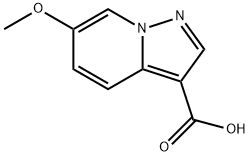 6-甲氧基-吡唑并[1,5-A]吡啶-3-羧酸 结构式