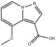 4-甲氧基吡唑并[1,5-A]吡啶-3-羧酸 结构式