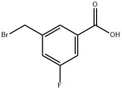 3-(溴甲基)-5-氟苯甲酸 结构式