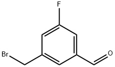 3-(Bromomethyl)-5-fluorobenzaldehyde 结构式