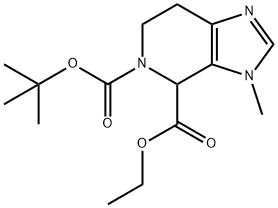 5-叔丁基-4-乙基-3-甲基-6,7-二氢-3H-咪唑并[4,5-C]吡啶-4,5-(4H) - 二甲酸酯 结构式