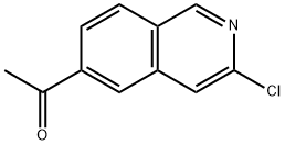 1-(3-CHLOROISOQUINOLIN-6-YL)ETHANONE 结构式