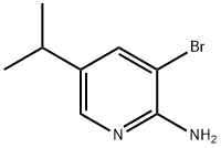 3-bromo-5-isopropylpyridin-2-amine 结构式