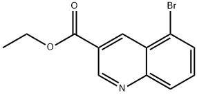 5-溴喹啉-3-羧酸乙酯 结构式