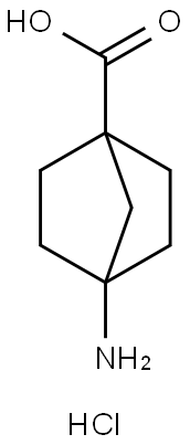 4-氨基双环[2.2.1]庚烷-1-羧酸盐酸盐 结构式