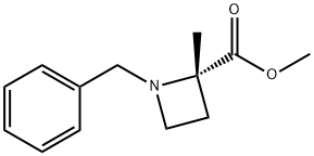 methyl (2S)-1-benzyl-2-methylazetidine-2-carboxylate 结构式